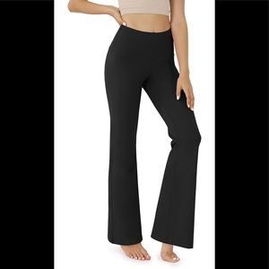 NWT ODODOS HIGH WAISTED BOOT CUT YOGA PANTS L